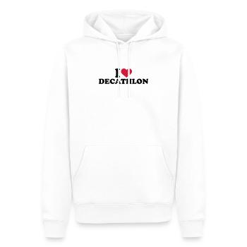 decathlon - Men’s Premium Organic Hoodie - white - Front - Nico (187cm)