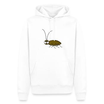 Schabe - Männer Premium Bio Hoodie - Weiß - Vorne - Nico (187cm)