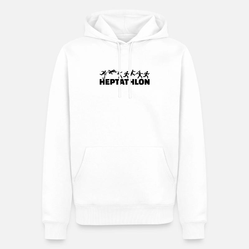 Siebenkampf - Männer Premium Bio Hoodie - Weiß