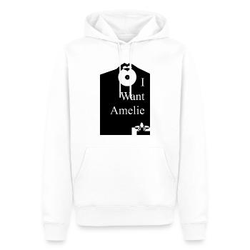 Ich will Amelie - Männer Premium Bio Hoodie - Weiß - Vorne - Nico (187cm)
