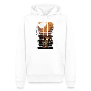 Zombie Fahrrad, Zombie Fahrrad fahren, Fahrrad Zombie - Männer Premium Bio Hoodie - Weiß - Vorne - Nico (187cm)