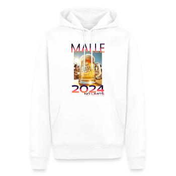 Malle 2024 - No Limits Mallorca Design - Männer Premium Bio Hoodie - Weiß - Vorne - Nico (187cm)