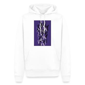 Camouflage Art Violet Jeux - Sweat à capuche Premium bio Homme - blanc - Devant - Nico (187cm)