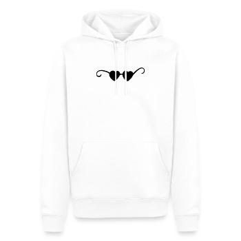 Sonnenbrille herz - Männer Premium Bio Hoodie - Weiß - Vorne - Nico (187cm)