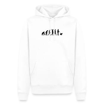 Papillon - Männer Premium Bio Hoodie - Weiß - Vorne - Nico (187cm)