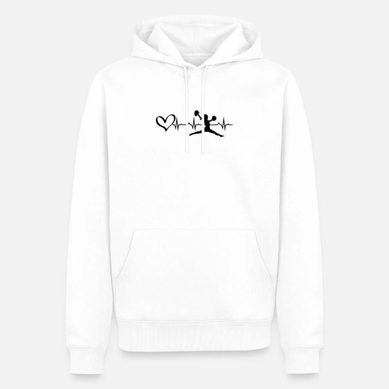 Cheerleading cadeau d’anniversaire parfait - Sweat à capuche Premium bio Homme - blanc