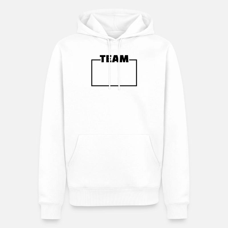 Team - Männer Premium Bio Hoodie - Weiß