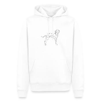 Dalmatian - Men’s Premium Organic Hoodie - white - Front - Nico (187cm)