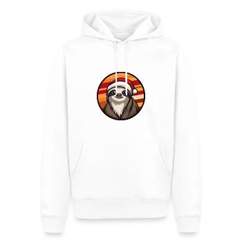FaulX-Mas Weihnachten X-Mas - Männer Premium Bio Hoodie - Weiß - Vorne - Nico (187cm)