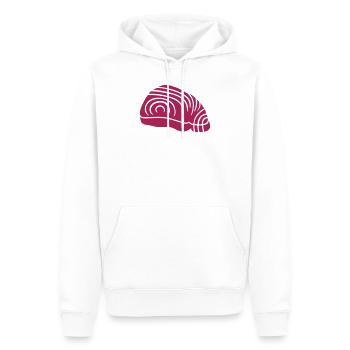 tuna - Men’s Premium Organic Hoodie - white - Front - Nico (187cm)