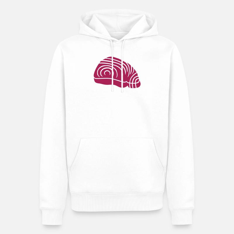 Thunfisch - Männer Premium Bio Hoodie - Weiß