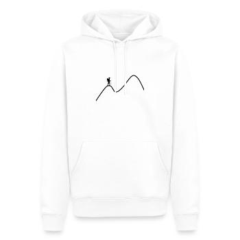 Berge Wandern Alpen - Männer Premium Bio Hoodie - Weiß - Vorne - Nico (187cm)