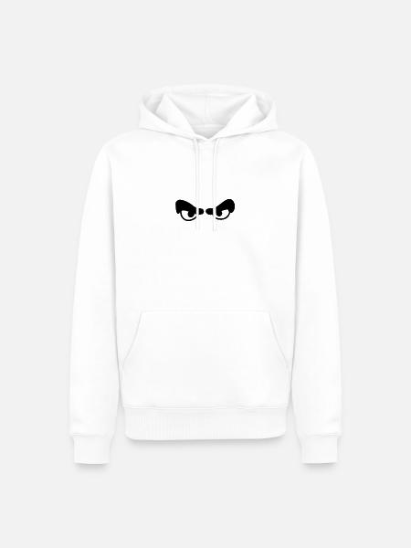 Cartoon eyes comic - Men’s Premium Organic Hoodie - white