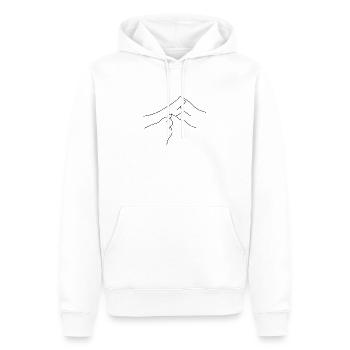 Berge - Männer Premium Bio Hoodie - Weiß - Vorne - Nico (187cm)