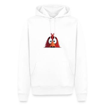 Hahn Peeking Niedliche Entzückende Lustige Tier Karikatur - Männer Premium Bio Hoodie - Weiß - Vorne - Nico (187cm)