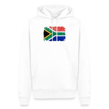 Afrique du Sud - Sweat à capuche Premium bio Homme - blanc - Devant - Nico (187cm)
