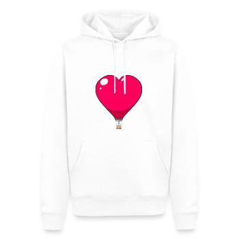 Vol en montgolfière Sky I Gift - Sweat à capuche Premium bio Homme - blanc - Devant - Nico (187cm)