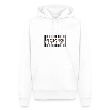 1979 anniversaire 43 ans anniversaire léopard limité - Sweat à capuche Premium bio Homme - blanc - Devant - Nico (187cm)