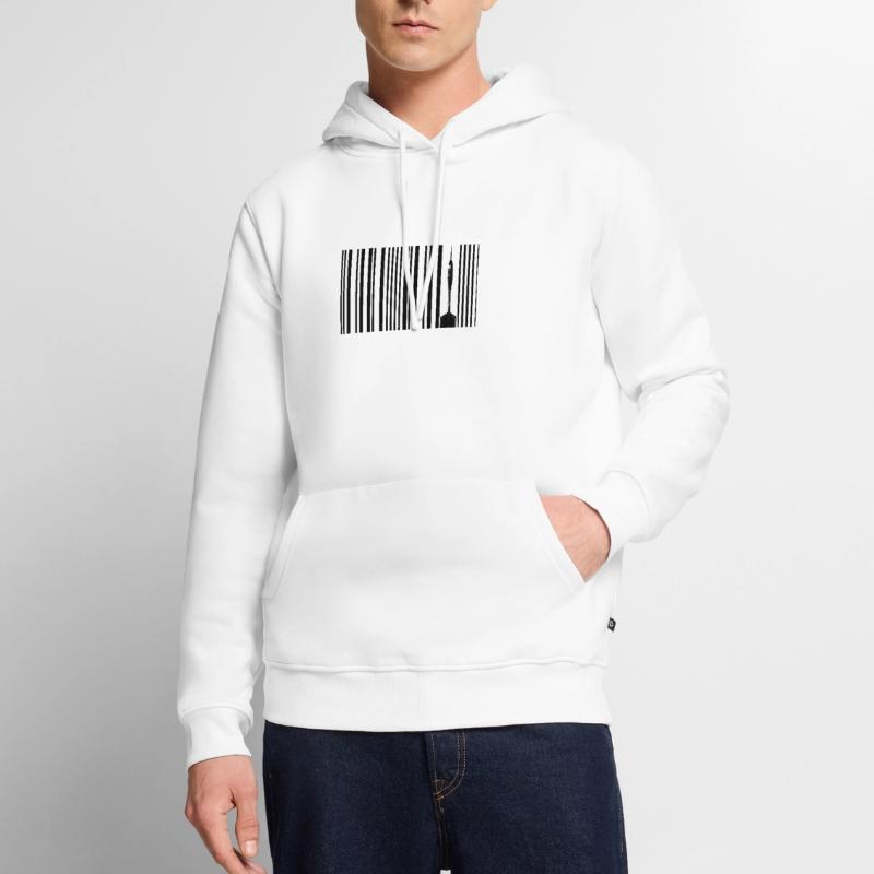 Fléchettes Joueur de fléchettes Fléchettes « Dart-Barcode-Dartcode » Sweat à capuche Premium bio Homme