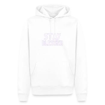 SPREAD THE GOSPEL SHIRT HAVE FAITH - Männer Premium Bio Hoodie - Weiß - Vorne - Nico (187cm)
