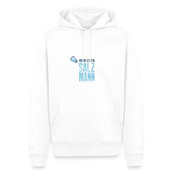 Südharz Merch - Rüxleber Salzmann - Männer Premium Bio Hoodie - Weiß - Vorne - Nico (187cm)
