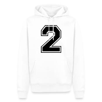zwei - Men’s Premium Organic Hoodie - white - Front - Nico (187cm)