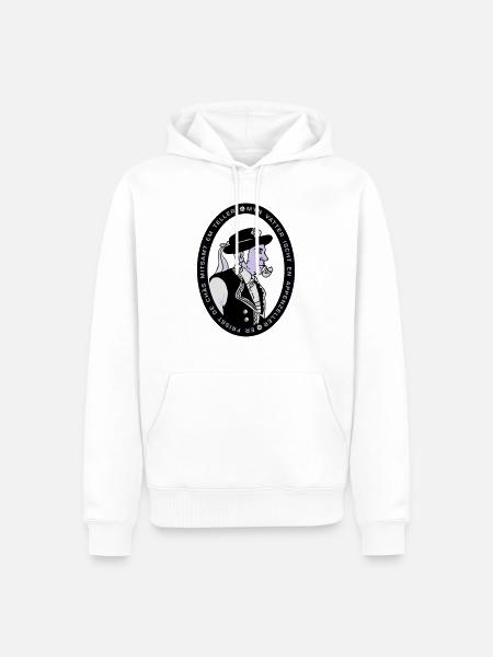 Appenzeller Spruch - Männer Premium Bio Hoodie - Weiß