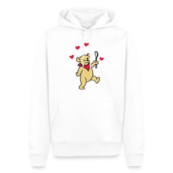 Bébé nounours - Sweat à capuche Premium bio Homme - blanc - Devant - Nico (187cm)