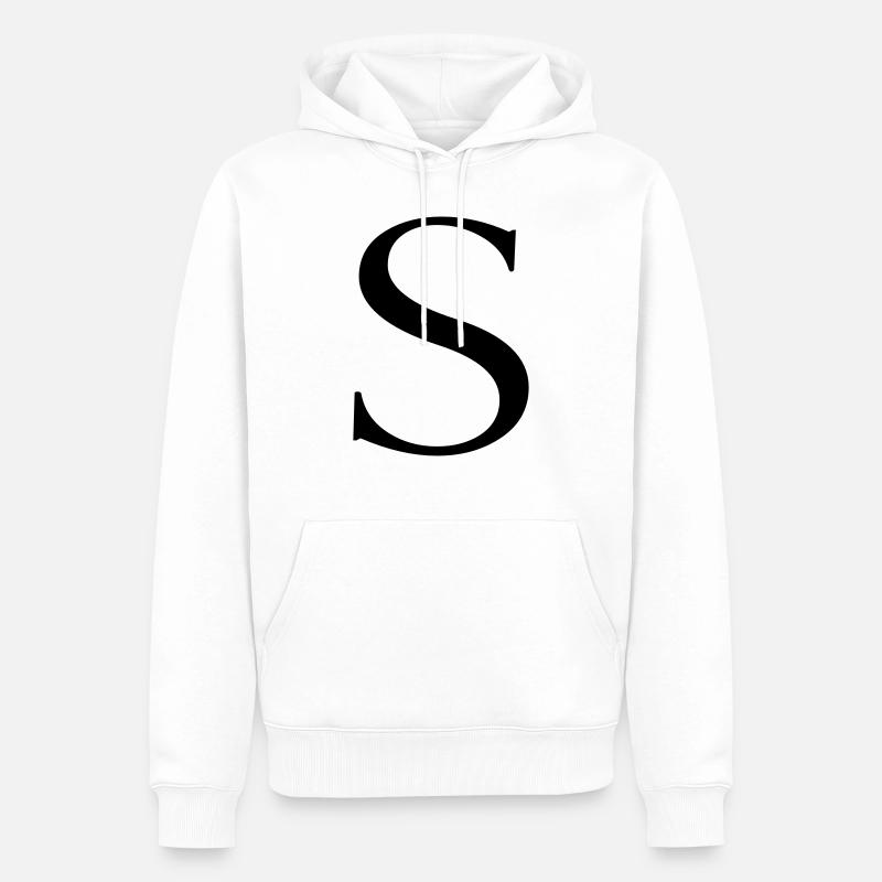 s - Männer Premium Bio Hoodie - Weiß