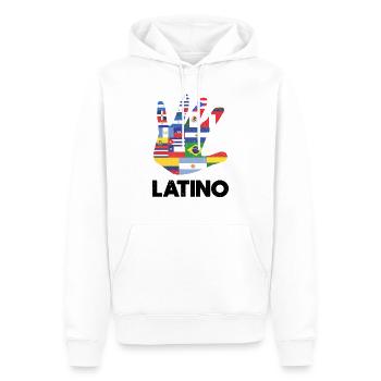 Latino Lateinamerika Flaggen Schwarz - Männer Premium Bio Hoodie - Weiß - Vorne - Nico (187cm)