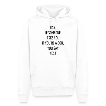 Cinema / Film / Zitat / TV-Serie - Männer Premium Bio Hoodie - Weiß - Vorne - Nico (187cm)