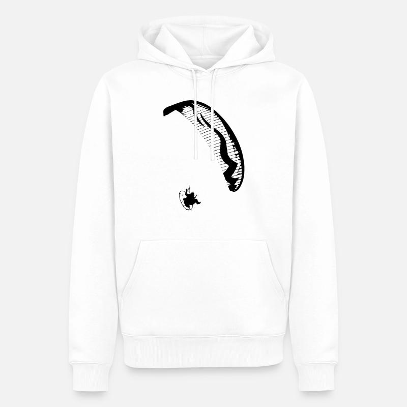 Paramotor Snake - Sweat à capuche Premium bio Homme - blanc