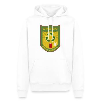 Green zero waste - Männer Premium Bio Hoodie - Weiß - Vorne - Nico (187cm)