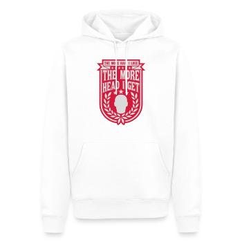 J’ai plus de tête - Sweat à capuche Premium bio Homme - blanc - Devant - Nico (187cm)