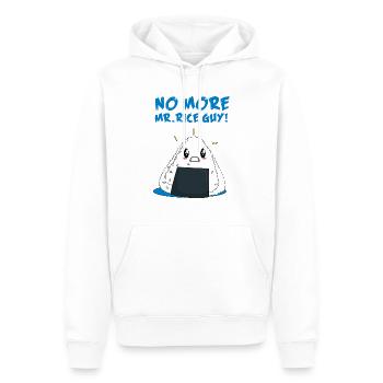 Funny No More Rice Guy - Männer Premium Bio Hoodie - Weiß - Vorne - Nico (187cm)