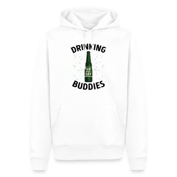 Fête des copains de boisson Saint-Patrick - Sweat à capuche Premium bio Homme - blanc - Devant - Nico (187cm)