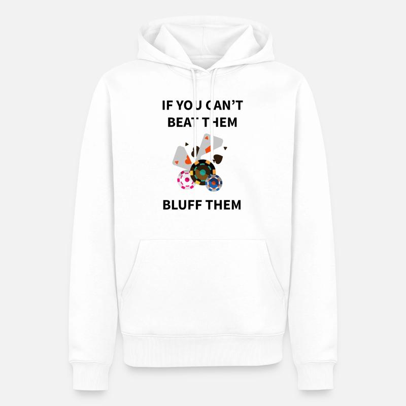 boardgame chess backgammon game night - Männer Premium Bio Hoodie - Weiß