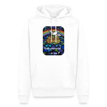 Noahs Regenbogen - Männer Premium Bio Hoodie - Weiß - Vorne - Nico (187cm)