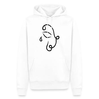 NOSTALGIA v T-Shirt - Männer Premium Bio Hoodie - Weiß - Vorne - Nico (187cm)