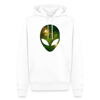 Kosmischer Außerirdischer - Männer Premium Bio Hoodie - Weiß - Vorne - Nico (187cm)