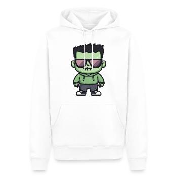 Zombie Halloween Cool - Sweat à capuche Premium bio Homme - blanc - Devant - Nico (187cm)