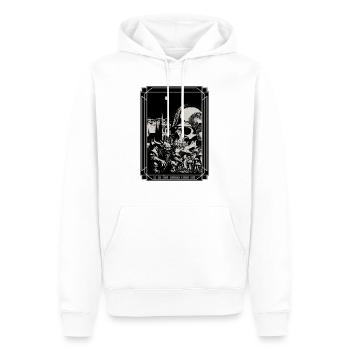 Und am Ende - Männer Premium Bio Hoodie - Weiß - Vorne - Nico (187cm)