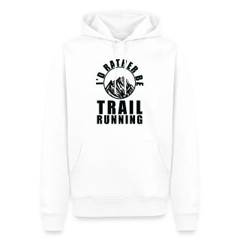 Trail Running Sport - Männer Premium Bio Hoodie - Weiß - Vorne - Nico (187cm)