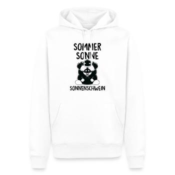 Lustiger Spruch Bild Witzig Humor Geschenkidee - Männer Premium Bio Hoodie - Weiß - Vorne - Nico (187cm)