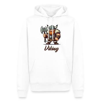 wikinger comic - Männer Premium Bio Hoodie - Weiß - Vorne - Nico (187cm)