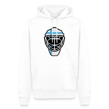 Hockey Goalie Mask Finlande - Sweat à capuche Premium bio Homme - blanc - Devant - Nico (187cm)