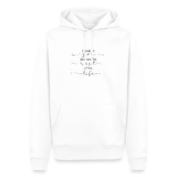 Rest Of Life - Sweat à capuche Premium bio Homme - blanc - Devant - Nico (187cm)