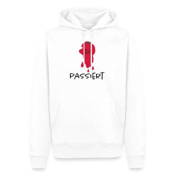 Passierte Tomate - Männer Premium Bio Hoodie - Weiß - Vorne - Nico (187cm)