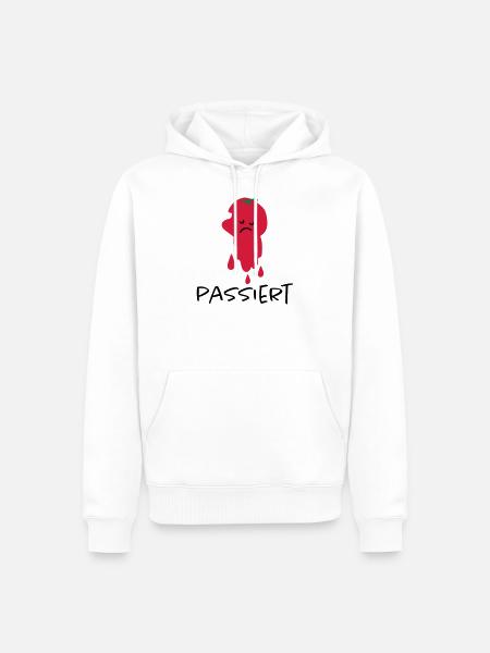 Passierte Tomate - Männer Premium Bio Hoodie - Weiß