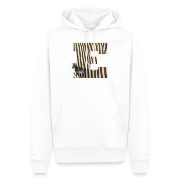zèbre e - Sweat à capuche Premium bio Homme - blanc - Devant - Nico (187cm)